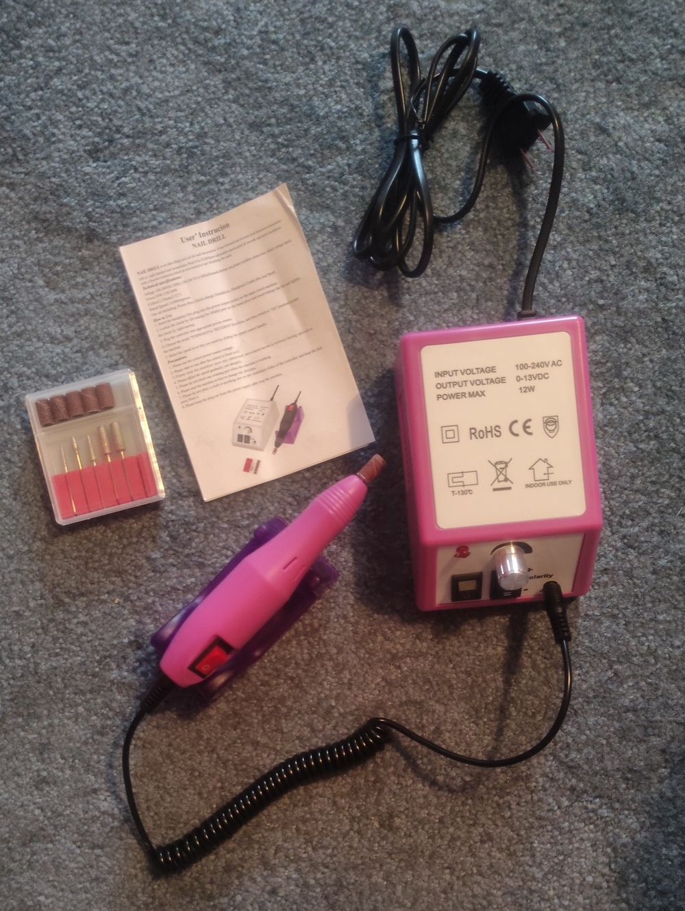 Electric Nail Drill Machine - Pink